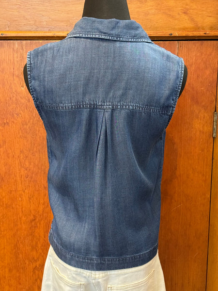 Liverpool Sleeveless Button Top