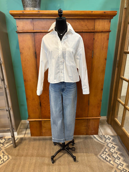 Esqualo Folded Cuff Blouse