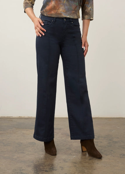 Olivia Wide Leg in Blueberry