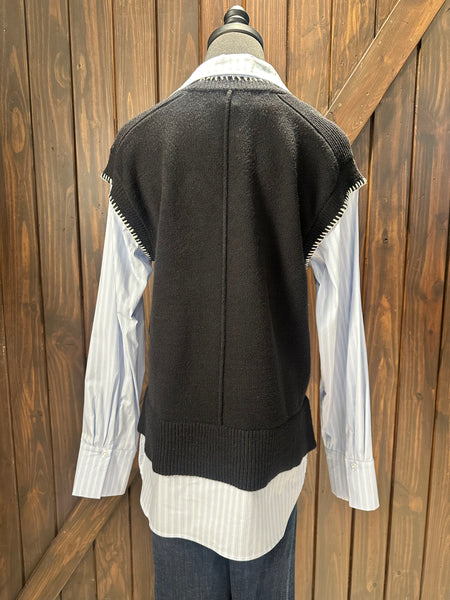 THML Mixed Media Two-Fer Top