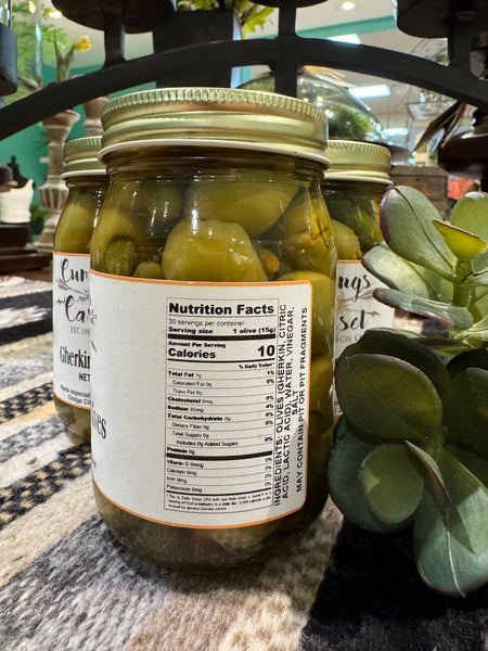 Cummings Carousel’s Gherkin Stuffed Olives