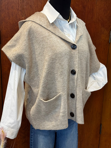 Cardigan Vest Hoodie