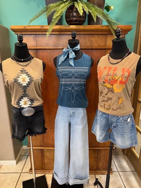 Wild West Graphic Tank