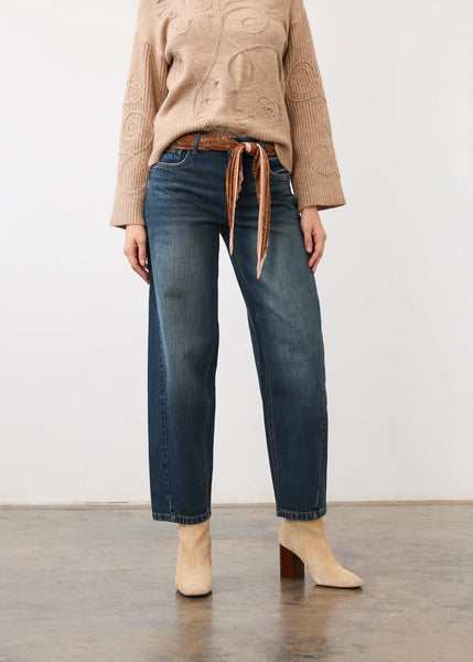 Girlfriend Barrel Leg Jeans