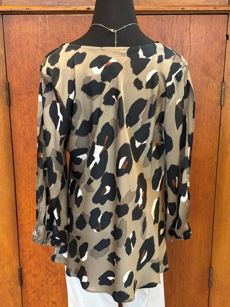 Joseph Ribkoff Black Multi Quarter Sleeve Top
