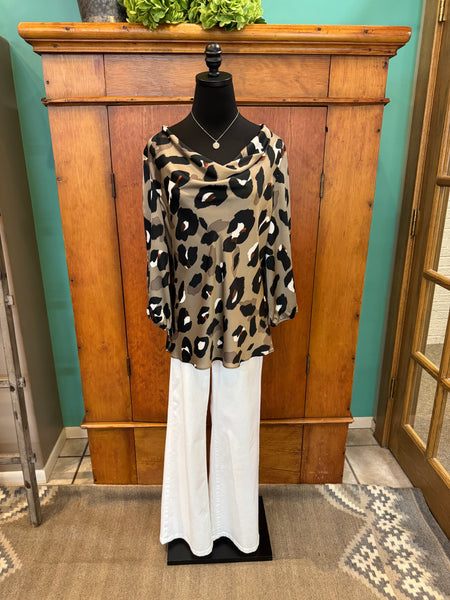 Joseph Ribkoff Black Multi Quarter Sleeve Top