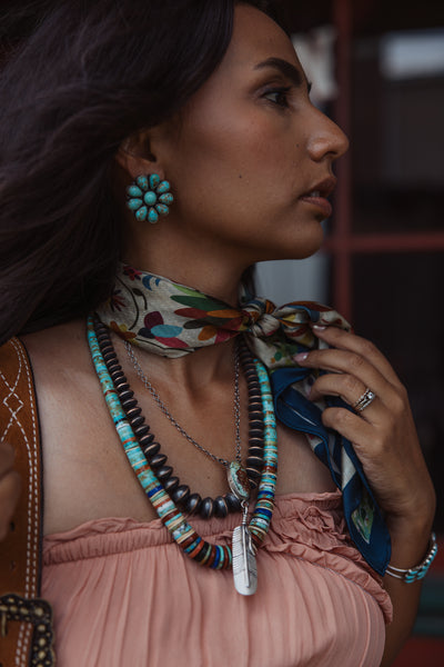 SLL The Feather/Turquoise Necklace