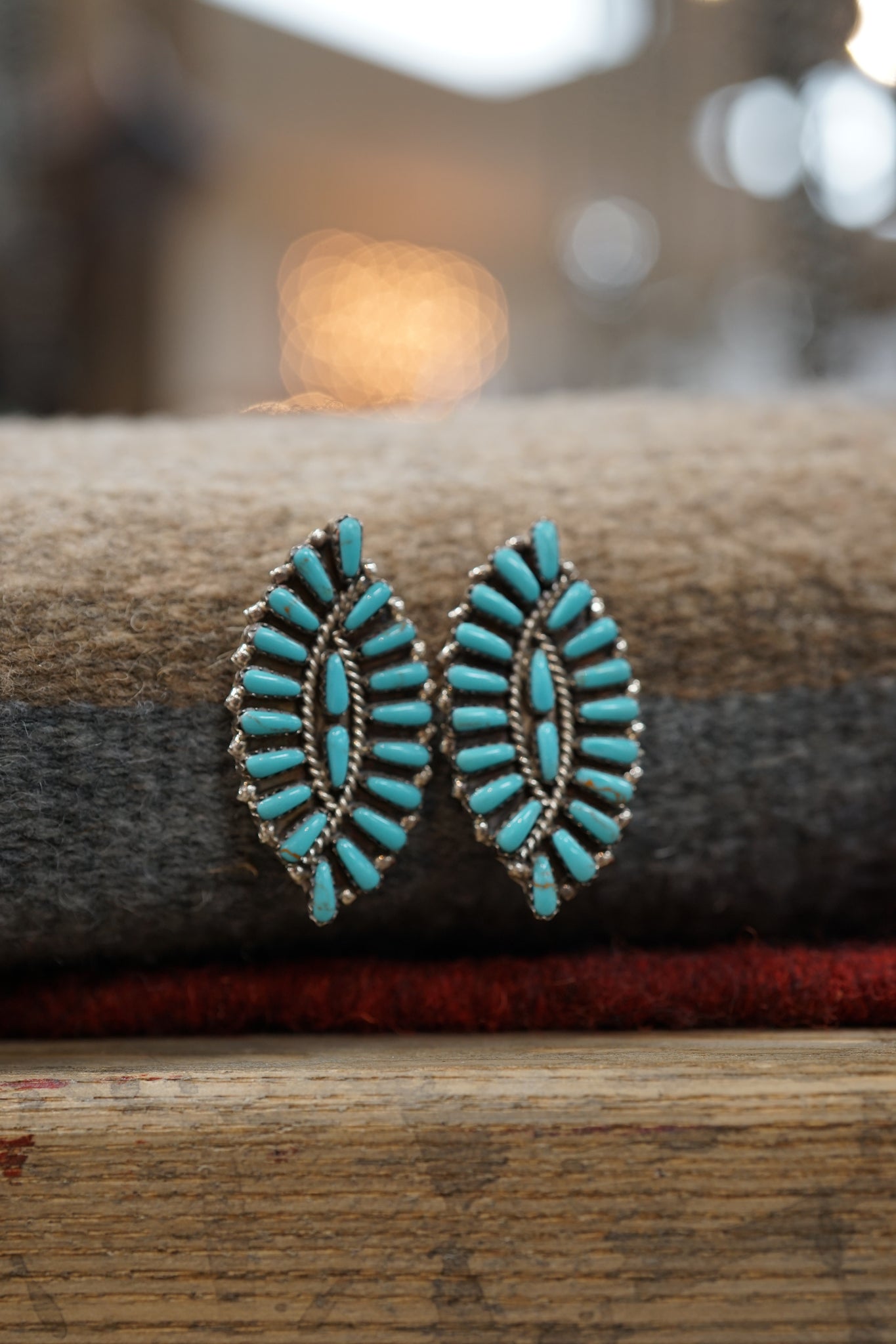 Zuni Oval Cluster Earring