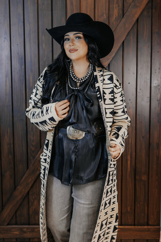 Beula Has Style Sheer Tie Top
