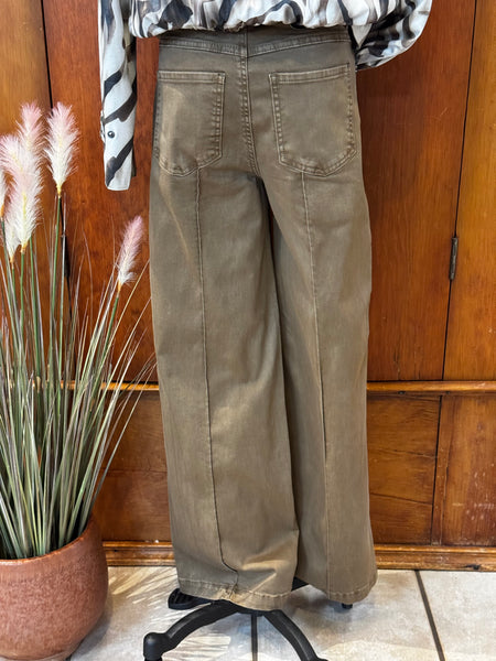 FDJ Olivia Wide Leg Pintuck Trouser