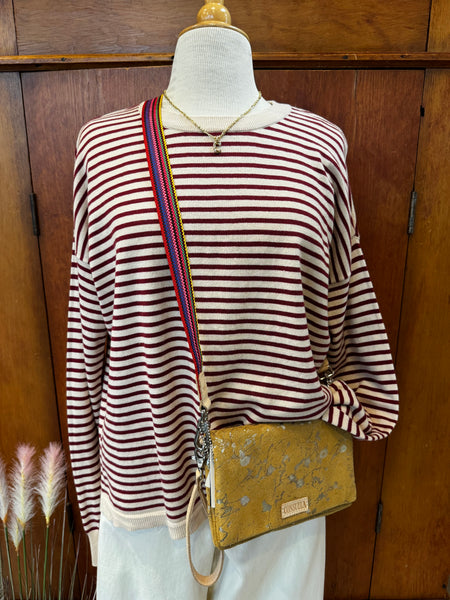 Long Sleeve Loose Fit Crew Neck Sweater