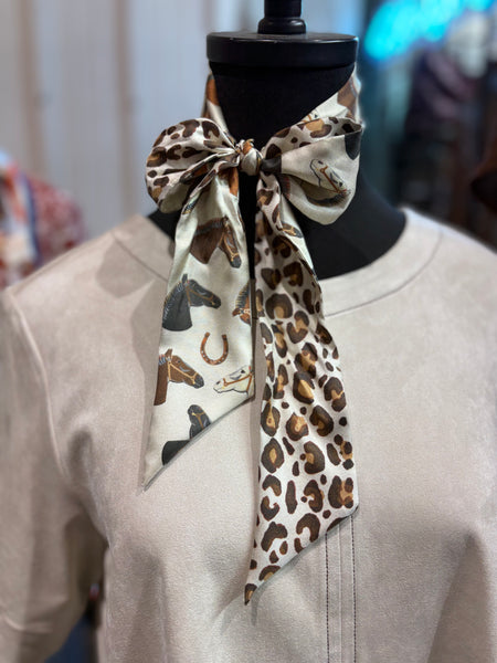 Wild Horses Silk Twilly