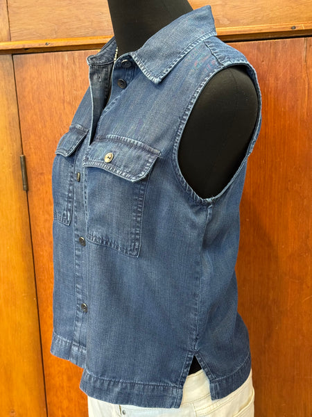 Liverpool Sleeveless Button Top