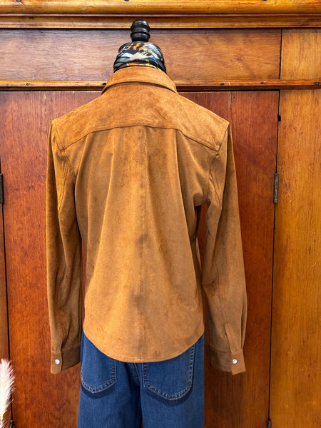 FDJ Long Sleeve Suede Shirt