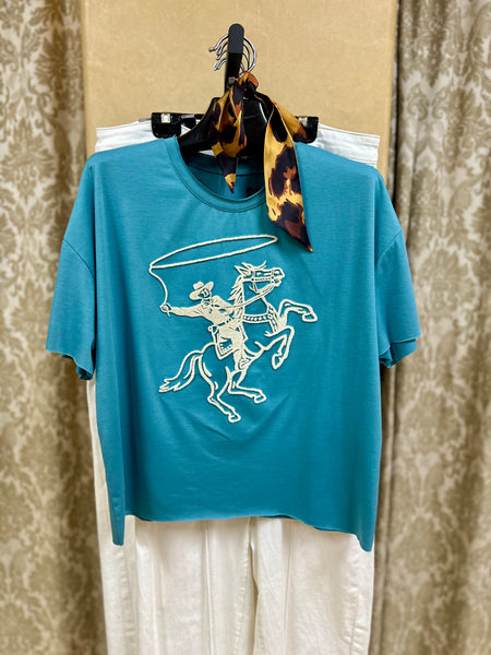 Howdy Hanny Roping Cowboy Tee