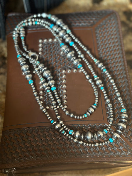 Navajo Pearl/Turquoise Mega Necklace