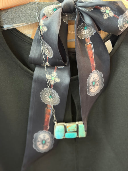 4 Stone Rectangle Turquoise Necklace