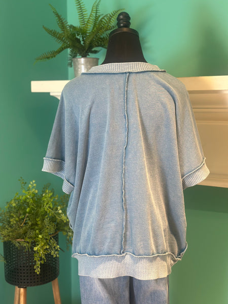The Pocket Detail Mineral Wash Top