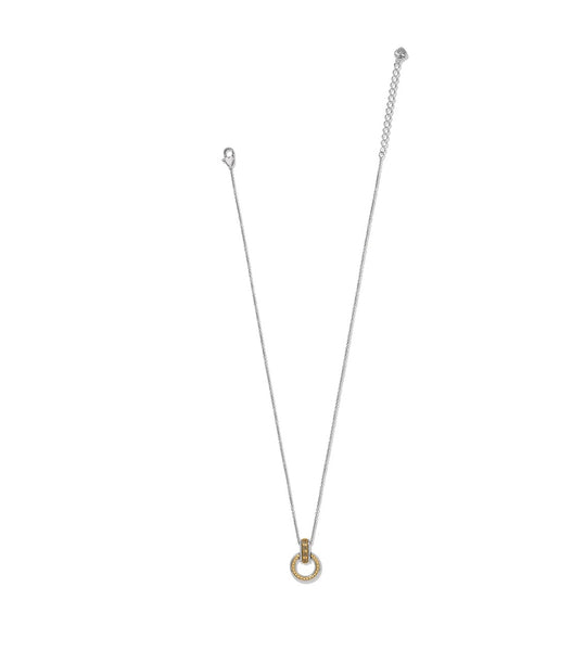 Mosaic Two Tone Link Ring Necklace