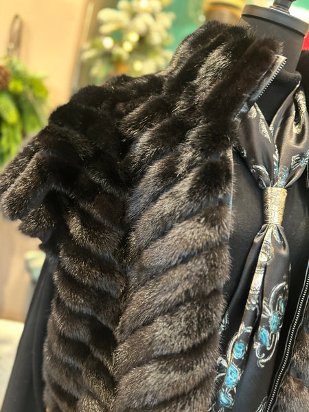Mink Vest w/Front Zip