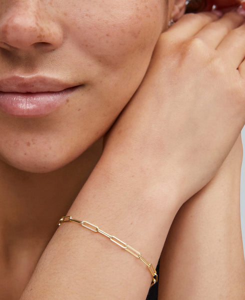 Kendra Scott Courtney Paperclip Bracelet in Gold