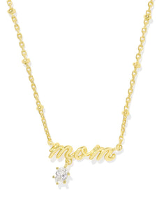 Kendra Scott Mom Crystal Gold Necklace