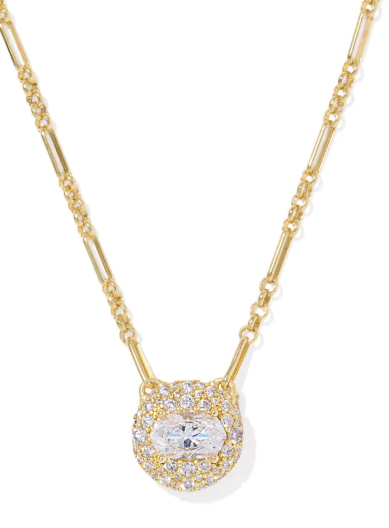 Kenda Scott Bella Gold Short Pendant Necklace