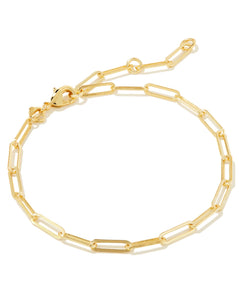 Kendra Scott Courtney Paperclip Bracelet in Gold