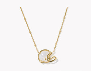 Football Helmet Gold Short Pendant Necklace