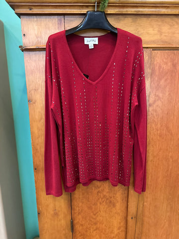Joseph Ribkoff Long Sleeve Knit Sweater with Ornaments