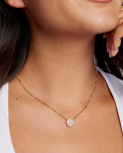 Kenda Scott Bella Gold Short Pendant Necklace