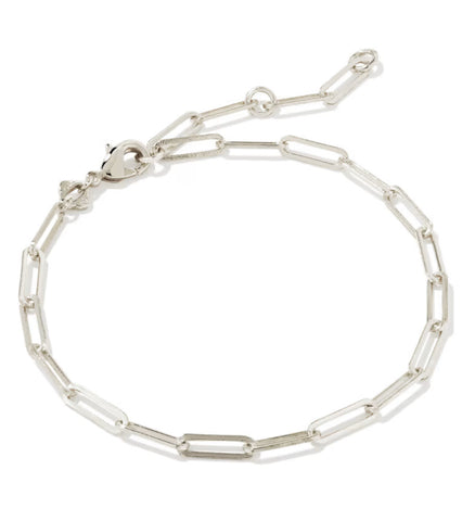 Kendra Scott Courtney Paperclip Bracelet in Silver