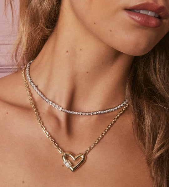 Kendra Scott Bella Silver Tennis Necklace