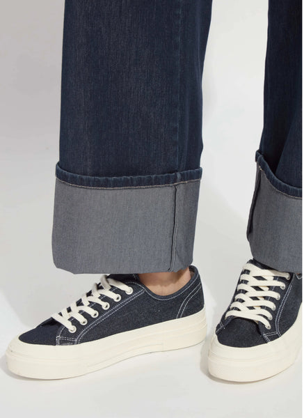 Lysse Samara Cuffed Wide Leg Jean