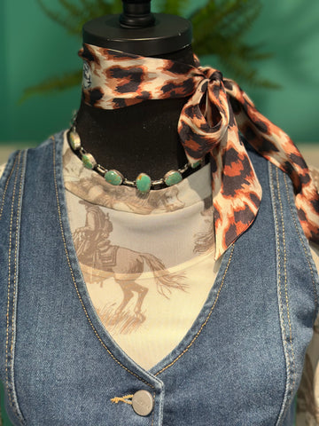 SLL 7 Stone Turquoise Necklace