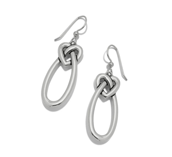 Interlok Linked Hearts French Wire Earrings