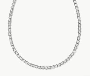 Kendra Scott Bella Silver Tennis Necklace