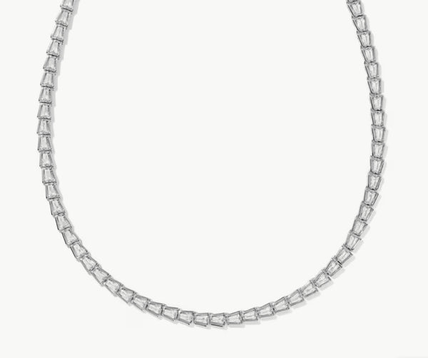 Kendra Scott Bella Silver Tennis Necklace
