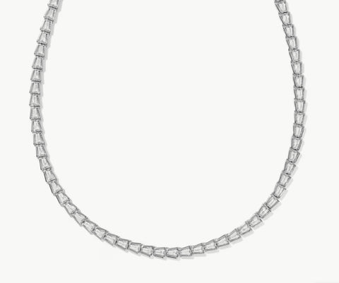 Kendra Scott Bella Silver Tennis Necklace