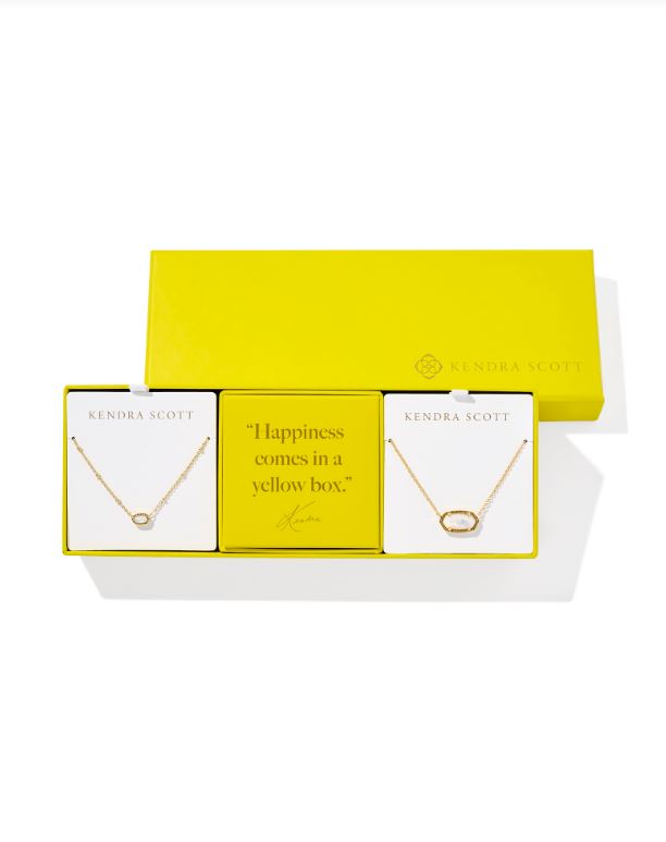 Kendra Scott Elisa Gift Set of 2 in Gold & Ivory Mother of Pearl