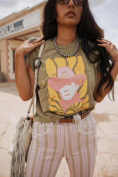 Howdy Hanny Born to Ride Sleeveless Tee