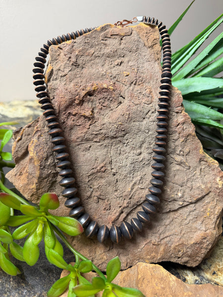 Graduated Copper Saucer Necklace