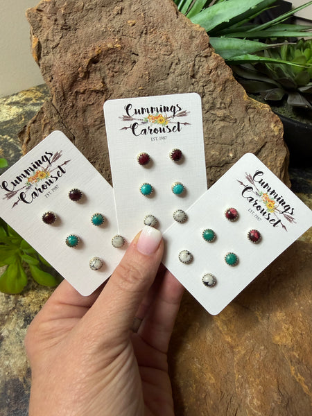 RSI 3 Piece Center Post Earring Set