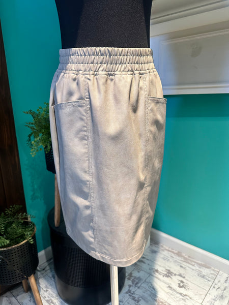 Esqualo Sporty Faux Leather Skirt