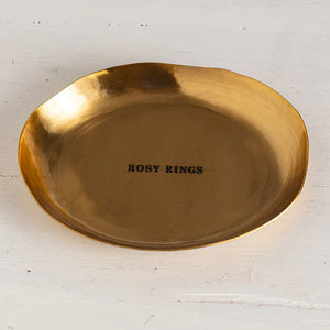 Rosy Rings Large Round Gold Plate