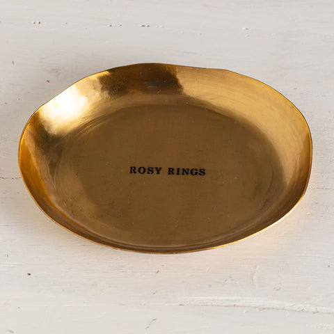 Rosy Rings Large Round Gold Plate