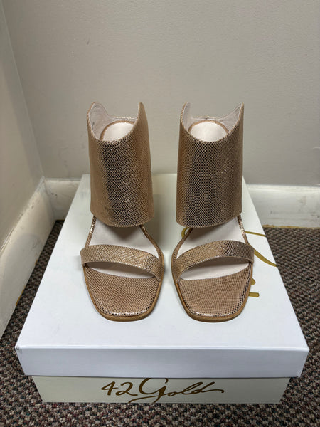 42 Gold Linx Scale Metallic Heel