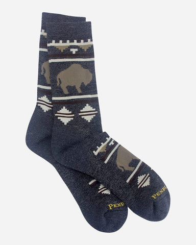 Pendleton Roaming Bison Crew Socks