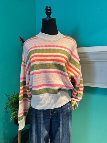 THML Striped Knit Sweater