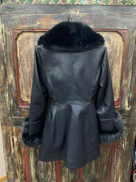 Joseph Ribkoff Faux Leather Jacket